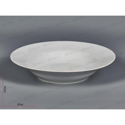 Тарелка глубокая 200мм фарфор Идиллия белье 4С0247 *20 Тарелка глубокая 200мм фарфор Идиллия белье 4С0247 *20