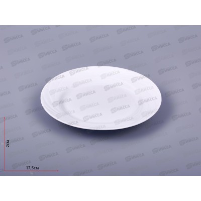 Тарелка мелкая 175мм фарфор Голубка Белье 0С0586 *20