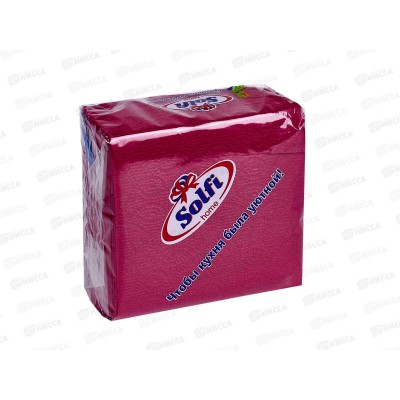 Салфетки СОЛФИ 50л бордовый интенсивный *88 Салфетки СОЛФИ 50л бордовый интенсивный *88