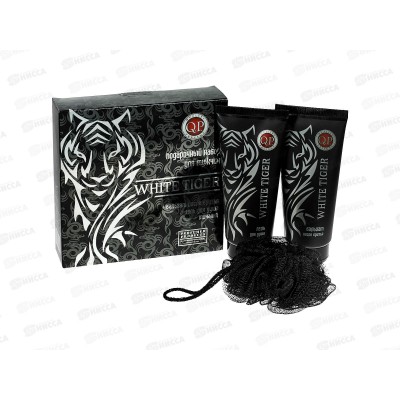 Q.P. Подарочный набор №983 White tiger (гель для душа+ бальзам после бритья) *10