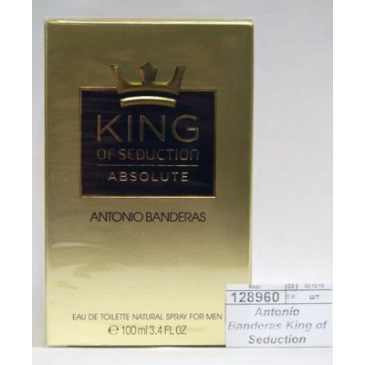 Antonio Banderas King of Seduction Absolute, туалетная вода 100мл мужская М Antonio Banderas King of Seduction Absolute, туалетная вода 100мл мужская М