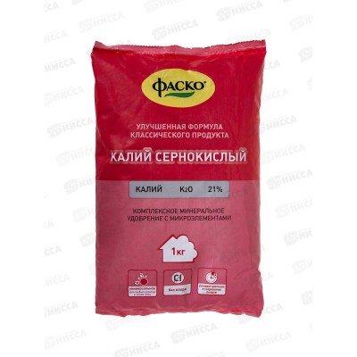 Калий сернокислый (сульфат калия) 1кг ФАСКО *25 Калий сернокислый (сульфат калия) 1кг ФАСКО *25