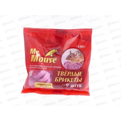Mr. Mouse парафин твердый брикет от грызунов 100гр пакет *50 Mr. Mouse парафин твердый брикет от грызунов 100гр пакет *50