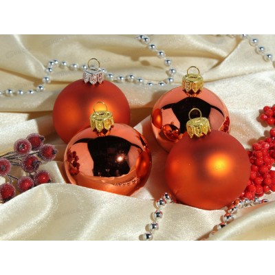 Набор шаров 4шт, 6см стекло Дуэт в под. уп. КН-60-01 Набор шаров 4шт, 6см стекло Дуэт в под. уп. КН-60-01