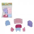 Набор мебели для кукол №2, 49339 (7 элементов в пакете) *10 Набор мебели для кукол №2, 49339 (7 элементов в пакете) *10