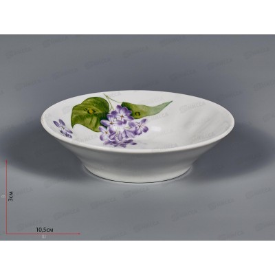 Блюдце для варенья 110мм фарфор 89 Сирень 0С0812 *50 Блюдце для варенья 110мм фарфор 89 Сирень 0С0812 *50
