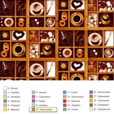 Клеенка на тканевой основе Колорит Арт. 304-10 25м Клеенка на тканевой основе Колорит Арт. 304-10 25м