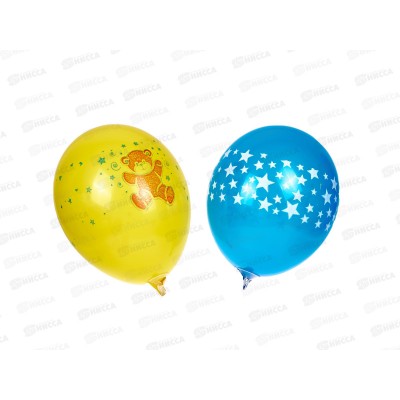 Шары 9&quot с рисунком ассорти (уп 100шт) 1103-0926