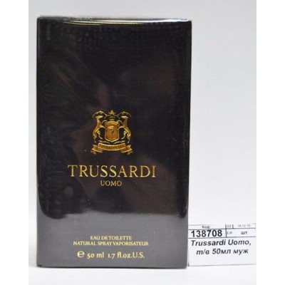Trussardi Uomo, туалетная вода 50мл мужская M