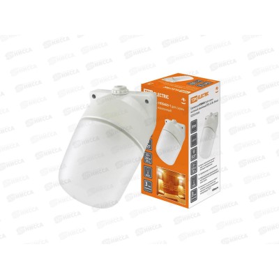 Светильник НПБ400-1 для сауны, настенный, белый, TDM 0049 *16