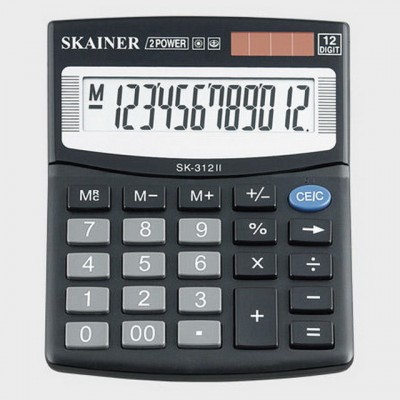 Калькулятор SKAINER SK-312ll 12разрядный настольный Калькулятор SKAINER SK-312ll 12разрядный настольный