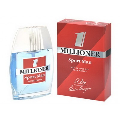 AAM 60мл 1 Millioner Sport Man, одеколон (мужской.) *18 М AAM 60мл 1 Millioner Sport Man, одеколон (мужской.) *18 М