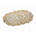 Скатерть из полимеров 30х46см., овальная , цвет золото, AL-150 *360 Скатерть из полимеров 30х46см., овальная , цвет золото, AL-150 *360
