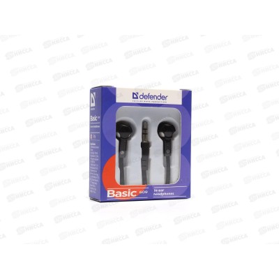 Наушники Defender стерео Basic-609 Black+White,MP3,кабель 1,1м Наушники Defender стерео Basic-609 Black+White,MP3,кабель 1,1м