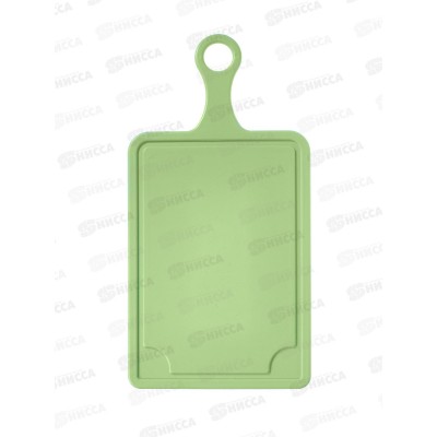 Доска разделочная  большая  с ручкой зеленая  МП *40