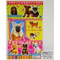 Наклейка ЛиС Собаки, блесками, в ассортименте *20 Наклейка ЛиС Собаки, блесками, в ассортименте *20