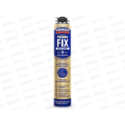 Клей-пена KRASS ПРО ThermoFix для теплоизоляционных работ 750мл *12 ЛАКРА