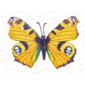 Магнит пластик &quotБабочка&quot микс 9,5*8,5см 1018410