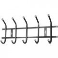 Вешалка настенная 480*215мм (5 крючков) черный ВНТ5 Вешалка настенная 480*215мм (5 крючков) черный ВНТ5