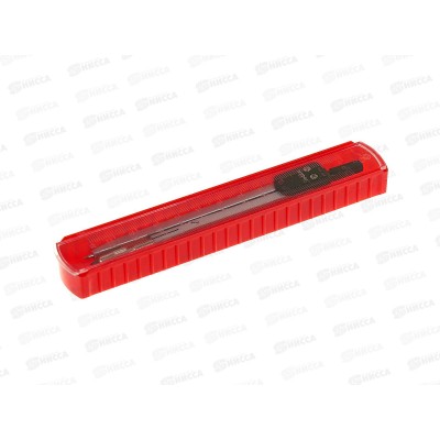 Циркуль Hatber 135мм в пластиковом  пенале с линейкой, 13502 *50