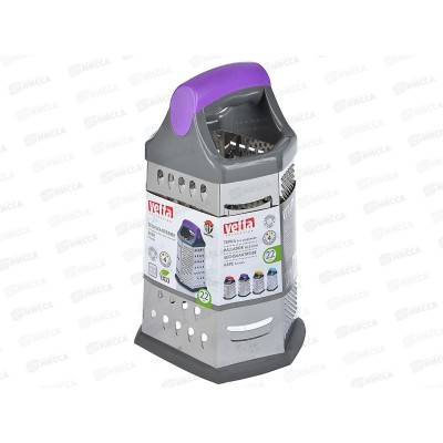 Терка 6-ти сторонняя 22см жестяная, 4 цветные ручки, VETTA 885-107 г Терка 6-ти сторонняя 22см жестяная, 4 цветные ручки, VETTA 885-107 г