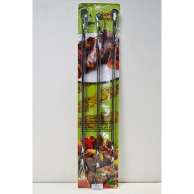 Шампура в наборе Блистер НБ-3 уголок 550*10*1 6шт СП0131