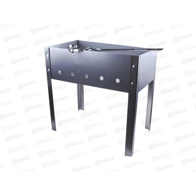 Мангал 400*250*140 в коробке (0,5мм) М-3. 5 шампуров, уголок СП0003 Мангал 400*250*140 в коробке (0,5мм) М-3. 5 шампуров, уголок СП0003