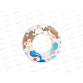 Круг надувной 59242 (61см) Рифы прозрачный в ассортименте 6-10лет INTEX  *36