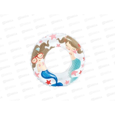 Круг надувной 59242 (61см) Рифы прозрачный в ассортименте 6-10лет INTEX  *36