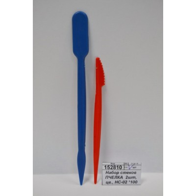 Набор стеков ПЧЕЛКА 2 штуки, цветные, НС-02 *100 Набор стеков ПЧЕЛКА 2 штуки, цветные, НС-02 *100