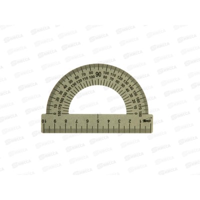 Транспортир 180градусов ПЧЕЛКА стальной, ТС-10 *100/3000