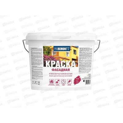 Краска фасадная PROREMONTT белая 14кг *44 Краска фасадная PROREMONTT белая 14кг *44
