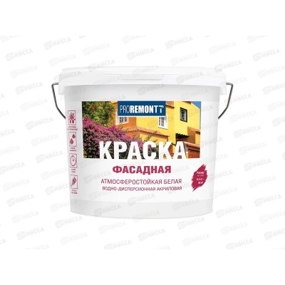 Краска фасадная PROREMONTT белая  6,5кг   *72