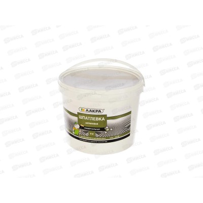 Шпатлевка акриловая универсальная для внутренних и наружных работ 9кг, Лакра *72 Шпатлевка акриловая универсальная для внутренних и наружных работ 9кг, Лакра *72