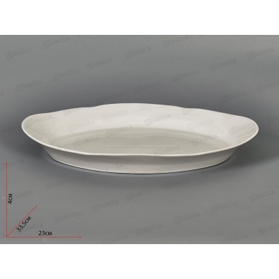 Блюдо овальное 330мм фарфор Голубка белье 0С0544 *5