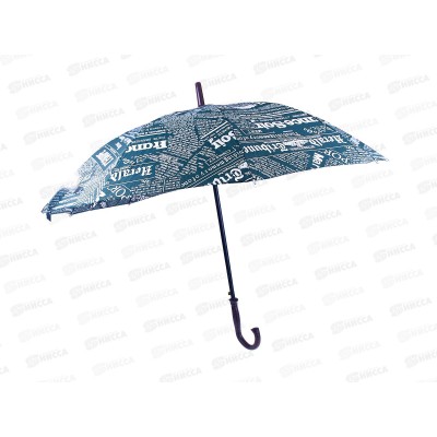 Зонт-трость 72см пластмассовая ручка полимер (44743)  Ж    Ж