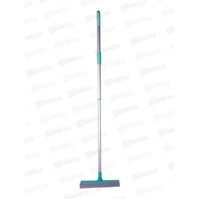 Окномойка "Умничка" 25см с телескопической ручкой 120см изумруд *50 WR014 Окномойка "Умничка" 25см с телескопической ручкой 120см изумруд *50 WR014