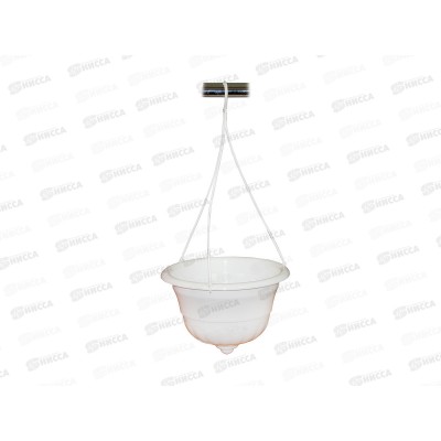 Горшок-Кашпо "Грация"подвесной 4,5л (белый) М1607 *17 Горшок-Кашпо "Грация"подвесной 4,5л (белый) М1607 *17