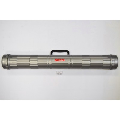 Тубус СТАММ с ручкой, D90мм, L680мм, серый, ПТ22 *11