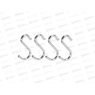 Крючки для рейлинга 4шт VETTA S-образный 481-021 г