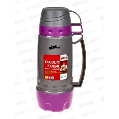 Термос 1000мл пластиковый корпус, AL-520-1 *12