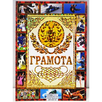 Грамота двойная ЛиС А4 спортивная, ДФГ-015 *20 Грамота двойная ЛиС А4 спортивная, ДФГ-015 *20