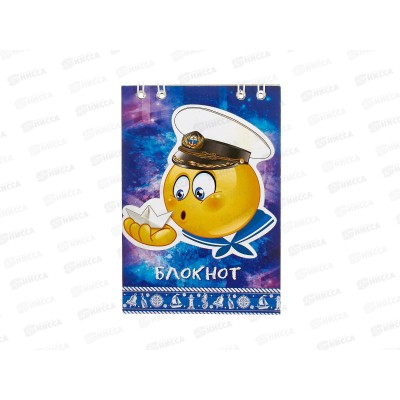 Блокнот 24л ПГС Смайлы, 68*98, глит. *24