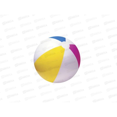 Надувной мяч 59030 (61см) 4-х цветный в пакете   INTEX  *36