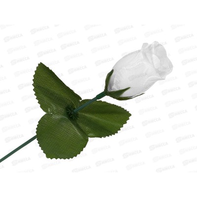 Цветы искусственные 23см роза белая 1376814*20 Цветы искусственные 23см роза белая 1376814*20