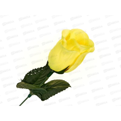 Цветы искусственные 23см роза желтая 1376815*20 Цветы искусственные 23см роза желтая 1376815*20