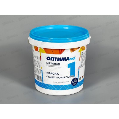 Краска для стен и потолков Оптималка-1 1,4кг *8
