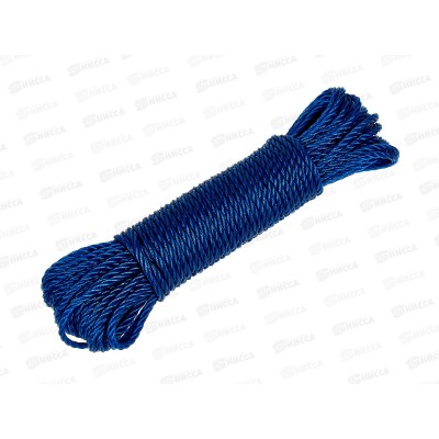 Веревка бельевая 15м х 4мм, цвет в ассортименте, AL-234 *12/360 Веревка бельевая 15м х 4мм, цвет в ассортименте, AL-234 *12/360