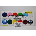 Акварель SILWERHOF народная, медовая 12цветов без кисти картонной упаковке 961126-12 *80