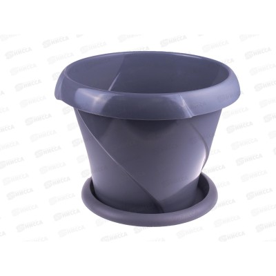 Кашпо &quotФлориана&quot 9,2л Д315 С388 Серое *10